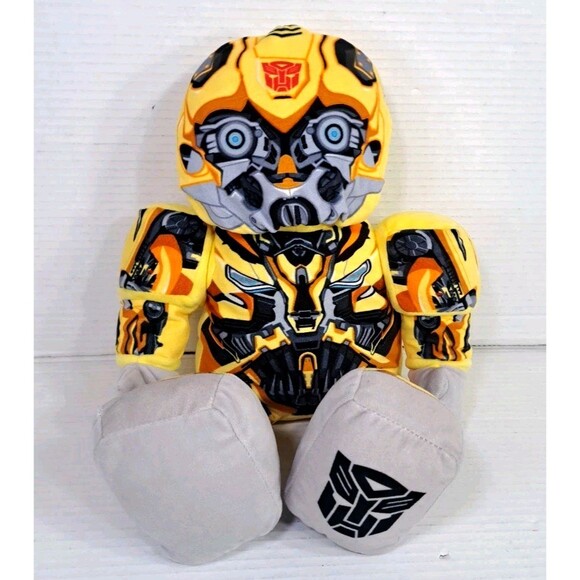 Build-A-Bear Transformers Bumblebee 16" Plush Stuffed Animal Toy BABW BAB Retro - Picture 1 of 7